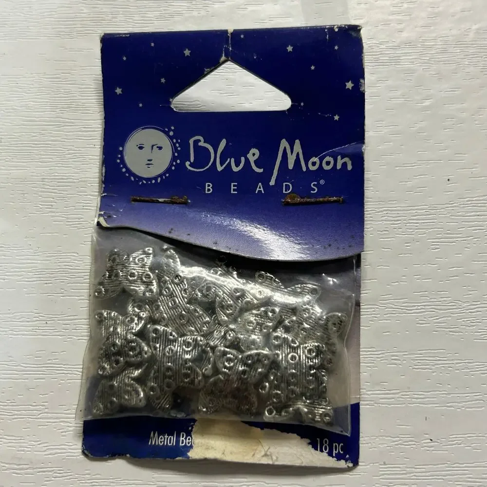 Blue Moon Beads Silver Findings Lot Butterfly Heart Toggle